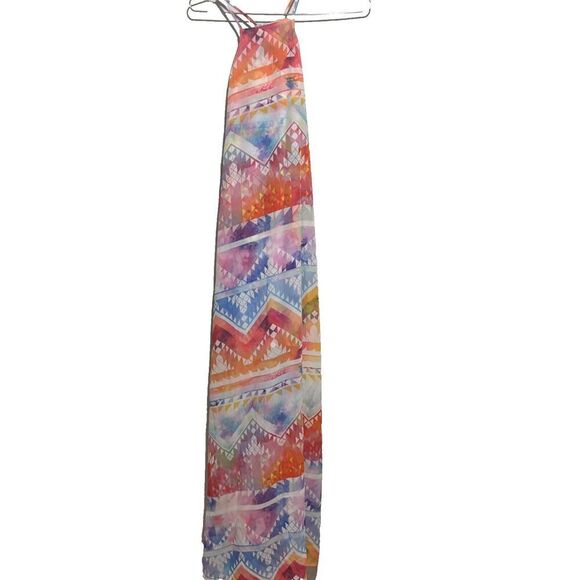 Show Me Your MuMu Womens Multi Side Slit Bronte Salvation Mountain Maxi Dress M - Picture 5 of 11